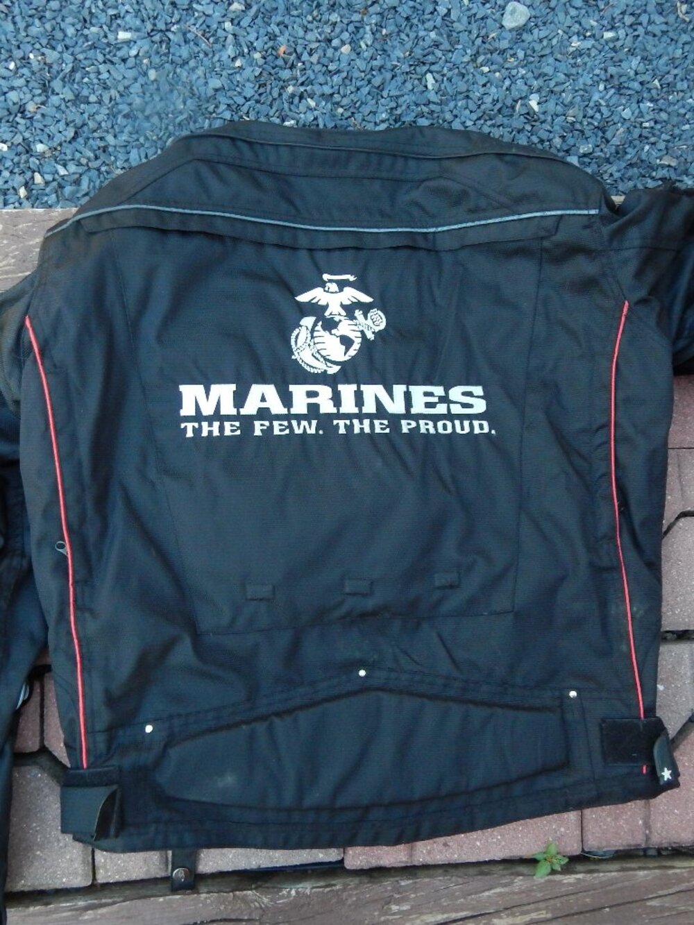 Joe Rocket Armored w/Pads Motorcycle Jacket MARINES Size Large **